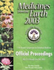2003 Medicines from the Earth Symposium