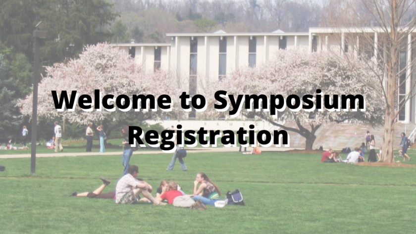 Welcome to Symposium Registration