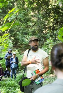 Marc Williams on plant walk at 2023 Symposium