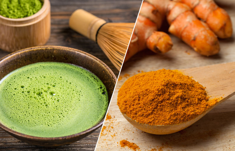 green tea and turmeric